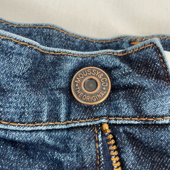 MOUSSY Blue Jeans MVS Skinny Zip Fly Indigo Dark Wash Denim Style 010EAC12-2500 - Picture 6 of 15